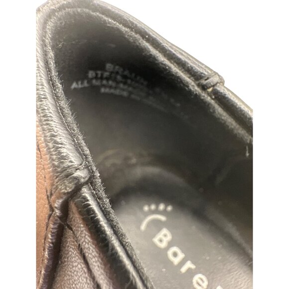 BareTraps Size 8.5  Leather Wedge Heels Slip-On Studded Design Black - Picture 6 of 13